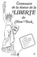 ILLUSTRATEUR A. THINLOT - FEMME, EROTISME. CENTENAIRE STATUE DE LA LIBERTE NEW YORK 1884 1984 Cartorama BP N°46 Dammarie - Thinlot, Albert