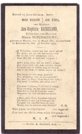 Devotie - Doodsprentje Overlijden - Jan Baptiste Baekeland - Mater 1861 - Oudenaarde 1932 - Avvisi Di Necrologio