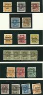 CANADA - PREO - 19 Timbres "TORONTO" Dont Surcharge Renversée - Precancels