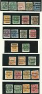 CANADA - PREO - 26 Timbres "MONTREAL" Dont Surcharge Renversée - Precancels