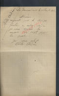 LETTRE DE 1892 ECRITE DE LA RÉMARDERIE FAMILLE ODILE AUDIN : - Manuscrits