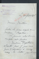 LETTRE DE 1896 ECRITE DE LIBRAIRIE PAPETERIE A NEVERS : - Manuscrits