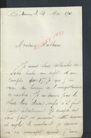 LETTRE DE 1902 ECRITE DE ARMEAU FAMILLE GILLOS JOSEPH  : - Manuscrits