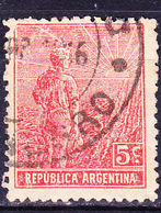 Argentinien - Landarbeiter Vor Aufgehender Sonne (MiNr: 171) 1912 - Gest Used Obl - Usados