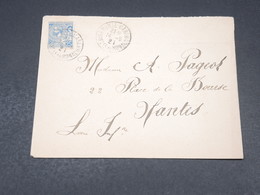 MONACO - Enveloppe Pour Nantes En 1921 , Affranchissement Plaisant - L 19149 - Covers & Documents
