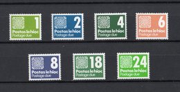 IRLANDA :  Segnatasse  -  7 Val.  MNH**  11.06.1980 - Timbres-taxe