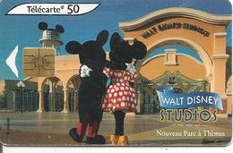 CARTE°-PUBLIC-50U-F1208A-SO3-04/02-WALT DISNEY STUDIO-MINNIE-UTILISE-TBE-RARE - 2002