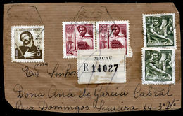 !										■■■■■ds■■ Macao 1951 Portraits Internal Parcel Post Registered  (co356-357-360) - Lettres & Documents