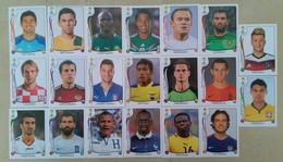 2014 FIFA World Cup 20 Different Panini Stickers New - Engelse Uitgave