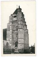 CPSM 89 NEUVY-SAUTOUR LE CLOCHER ET LE MONUMENT AUX MORTS - Neuvy Sautour