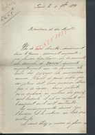 LETTRE DE 1890 ECRITE DE PARIS RUE DE SEINE FAMILLE ROBIN : - Manuscrits