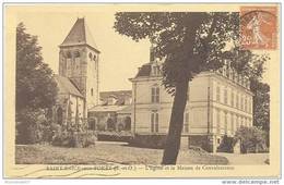 CPA SAINT BRICE SOUS FORET - L'Eglise Et La Maison De Convalescence - 29/10/1935 - Saint-Brice-sous-Forêt