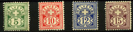 3072-Suiza Nº 66, 67b, 68, 70 - Ongebruikt