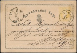 1870 Díjjegyes Levelez?lap / PS-card 'BOGDÁNY' ( Gudlin 400 Pont) - 'PEST' - Autres & Non Classés