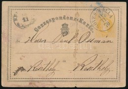 1870 2kr Díjjegyes Levelez?lap 'KÖVES-KÁLLA' (Gudlin 800 Pont) - Other & Unclassified