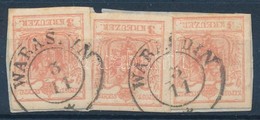 1850 3 X 3kr MP III 'WARASDIN' - Sonstige & Ohne Zuordnung