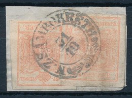 1850 2 X 3kr MP III Lépcs?s Bérmentesítés Jelent?s átfedéssel 'N. ZSÁMBOKRÉTH' - Sonstige & Ohne Zuordnung