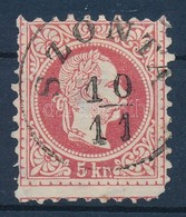 O 1867 5kr 'SZONTA' (Gudlin 300 P) (kis Bélyeghibák) - Altri & Non Classificati