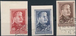 O 1949/1950 J. V. Sztálin (I.) Vágott ívszéli Sor (3.000) - Andere & Zonder Classificatie