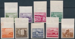 ** 1953 Épületek (II.) Vágott Sor Nagyobb Képméretben (70.000) / Mi 1306-1311, 1348-1350 Imperforate Set, Frame 21,8 X 1 - Altri & Non Classificati