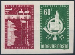 ** 1958 A Szocialista Országok Postaügyi Minisztereinek értekezlete (I.) - Prága Vágott Pár (3.000) - Sonstige & Ohne Zuordnung