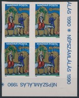 ** 1989 Karácsony ívsarki Vágott 4-es Tömb (6.000) / Mi 4054 Imperforate Corner Block Of 4 - Autres & Non Classés