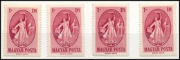 ** * 1949 Puskin 4 Db Bélyeg (**10.000) (egy Bélyeg Falcos) - Andere & Zonder Classificatie