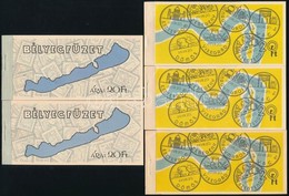 ** 1968 - 1969 2 Balaton + 3 Dunakanyar Bélyegfüzet (10.000) - Sonstige & Ohne Zuordnung