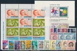 ** 1946-1984 21 Db Klf Képes Bélyeg, Közte Teljes Sorok + 3 Db Blokk - Andere & Zonder Classificatie