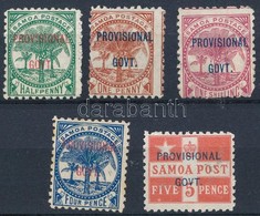 (*) * Samoa 1899 5 Db Bélyeg PROVISINAL GOVT. Felülnyomással - Autres & Non Classés