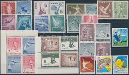 ** Japán 1957-2006 Sport Motívum 4 Db Bélyeg + 10 Sor - Andere & Zonder Classificatie