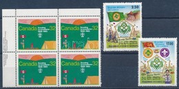 ** Cserkész Motívum 1983-1998 1 Négyestömb + 1 Sor - Andere & Zonder Classificatie