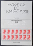 Émissions De Timbres-poste (1982) A  Francia Posta Kiadványa Az 1982 évben Megjelent Bélyegek Teljes Ismertetésével - Altri & Non Classificati