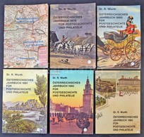 Dr. Rüdiger Wurth: POSTGESCHICHTE UND PHILATELIE Österreichisches Jahrbuch 1978, 1979 1980, 1981, 1982 és 1983, 6 Kötet - Sonstige & Ohne Zuordnung