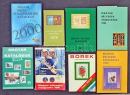 11 Db Katalógusok: Magyar Bélyegek árjegyzéke (1974, 1981, 1982, 1988), Borek, Zumstein, Magyar Bélyeg Katalógus (1993 2 - Other & Unclassified