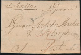 1789 Portós Levél / Cover With Postage Due 'v. Semlin' - Pest - Sonstige & Ohne Zuordnung