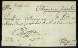 1824 Ex Offo, Piros / Red 'NAGYBANYA' - Vienna - Andere & Zonder Classificatie