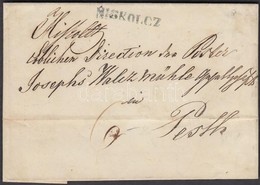 1846 Portós Levél / Cover With Postage Due, Zöld / Green 'MISKOLCZ' - 'PESTH' - Autres & Non Classés