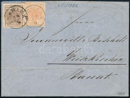 1858 3kr + 6kr Levélen ,,KÉSMARK' - ,,BAN.WEISKIRCHEN' - Andere & Zonder Classificatie