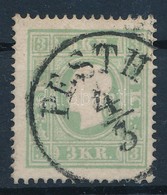 O 1858 3kr Zöld, élénk Szín ,,PESTH' - Other & Unclassified