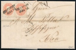 1862  2x5kr  Levélen ,,VAGUHELY' (fordított  ,,SEP';  Hónap A Bélyegzésben) - ,,WIEN' - Sonstige & Ohne Zuordnung