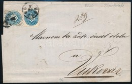 ~ 1865 3. Súlyfokozatú Ajánlott Levél 3x10kr Bérmentesítéssel, Az El?oldalon 2 Különböz? Szín? Bélyeg, Az Egyiken Látván - Other & Unclassified