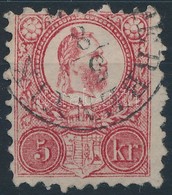 O 1871 Réznyomat 5kr, Nagy Festékfolt A Fejen / Mi 10, Large Paint Spot On The Head '(P)ERBENYIK' - Altri & Non Classificati