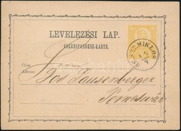 1871 2kr Díjjegyes Levelez?lap / PS-card 'GR.SZT.MIKLOS' - Temesvár - Autres & Non Classés