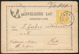 1871 Díjjegyes Levelez?lap / PS-card 'FURTA' - 'PEST' - Andere & Zonder Classificatie