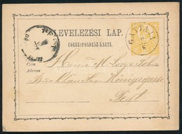 1871 Díjjegyes Levelez?lap / PS-card 'GATTAJA' - 'PEST' - Other & Unclassified