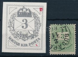 O 1881 3kr Jobb Felül Vésésjavítás (ex Lovász) - Andere & Zonder Classificatie