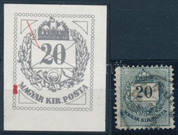 O 1881 20kr Karccal és Folttal (ex Lovász) - Andere & Zonder Classificatie