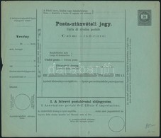 1874 10kr Posta Utánvételi Jegy, Magyar-olasz Nyelv? / 10kr PS-money Order Unused, Hungarian-Italian - Other & Unclassified