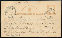 1879 Díjjegyes Levelez?lap ,,NASZÓD-RODNA ERDÉLY' - Other & Unclassified